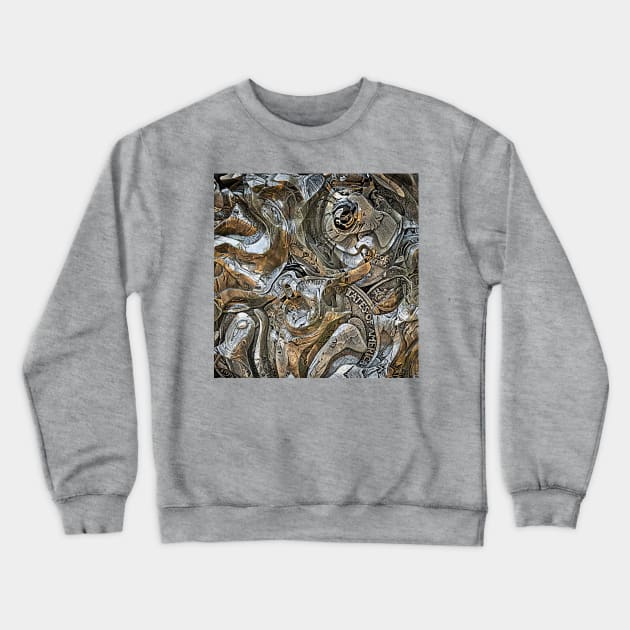 Abstract Old Coins Crewneck Sweatshirt by perkinsdesigns